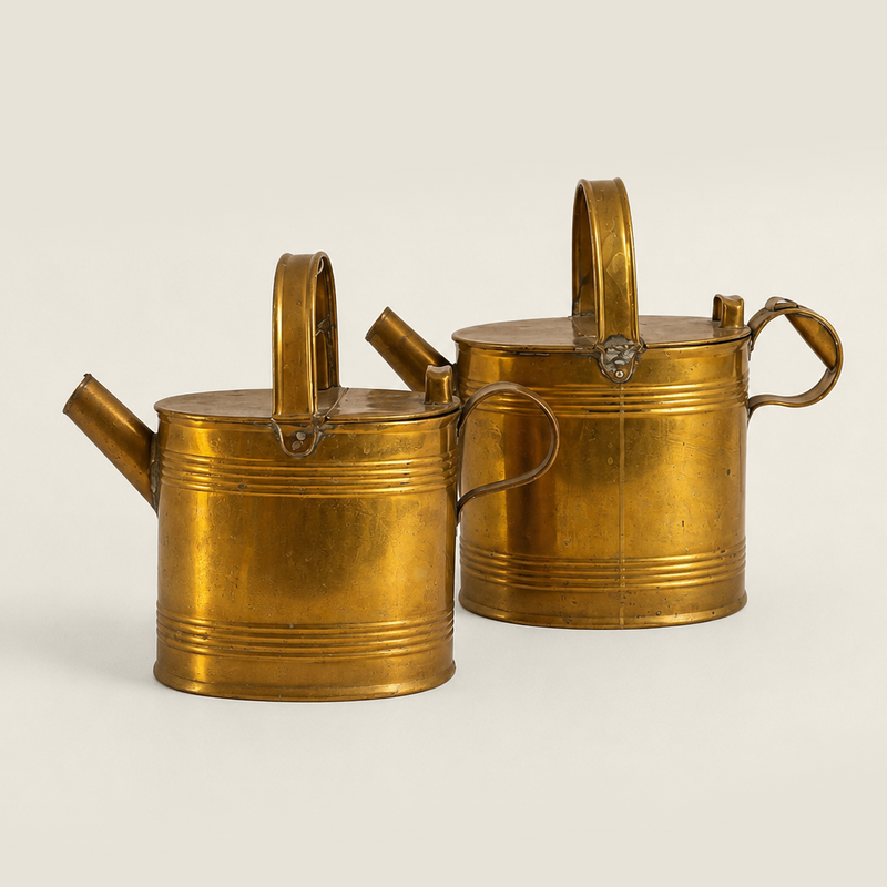 Brass Watering Cans (Pair)