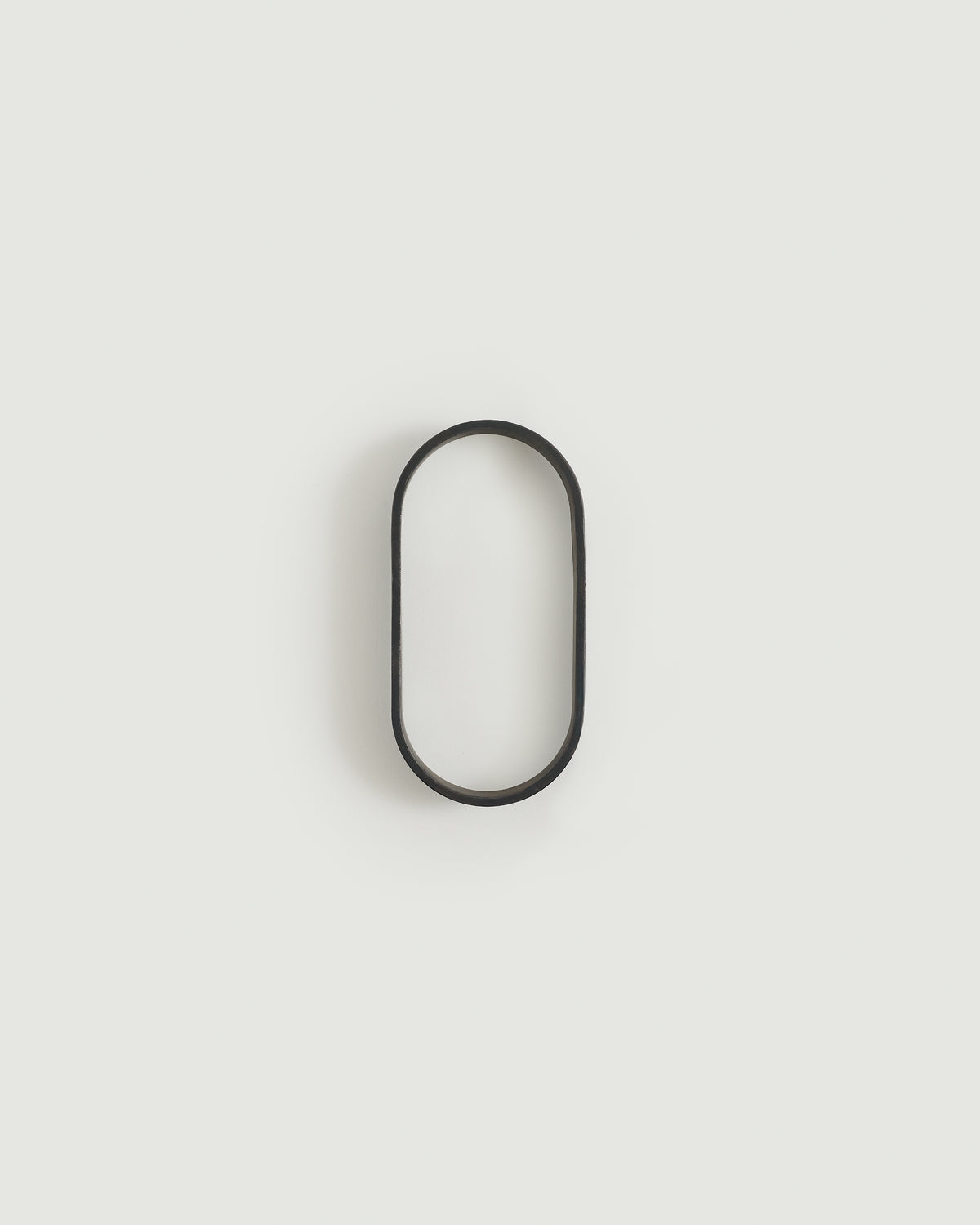 Blacked brass house number zero