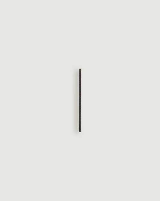 Blacked brass house number one