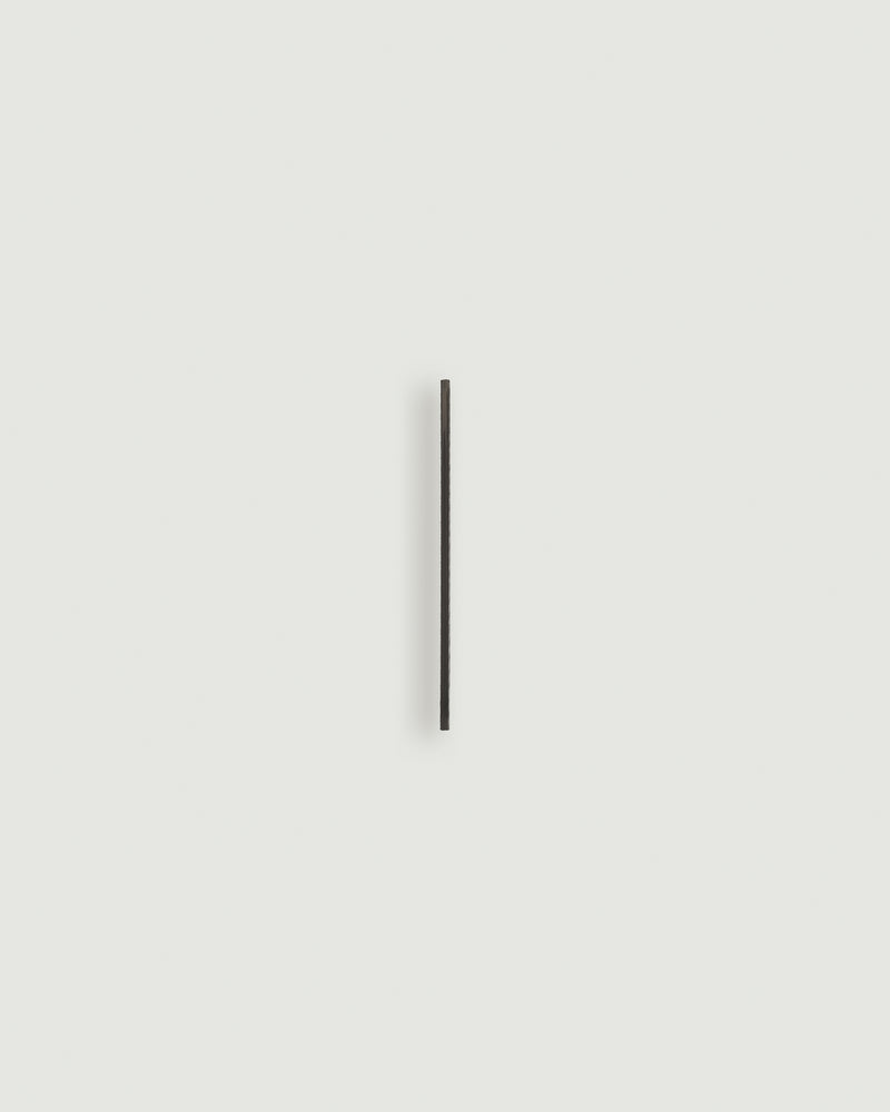 Blacked brass house number one