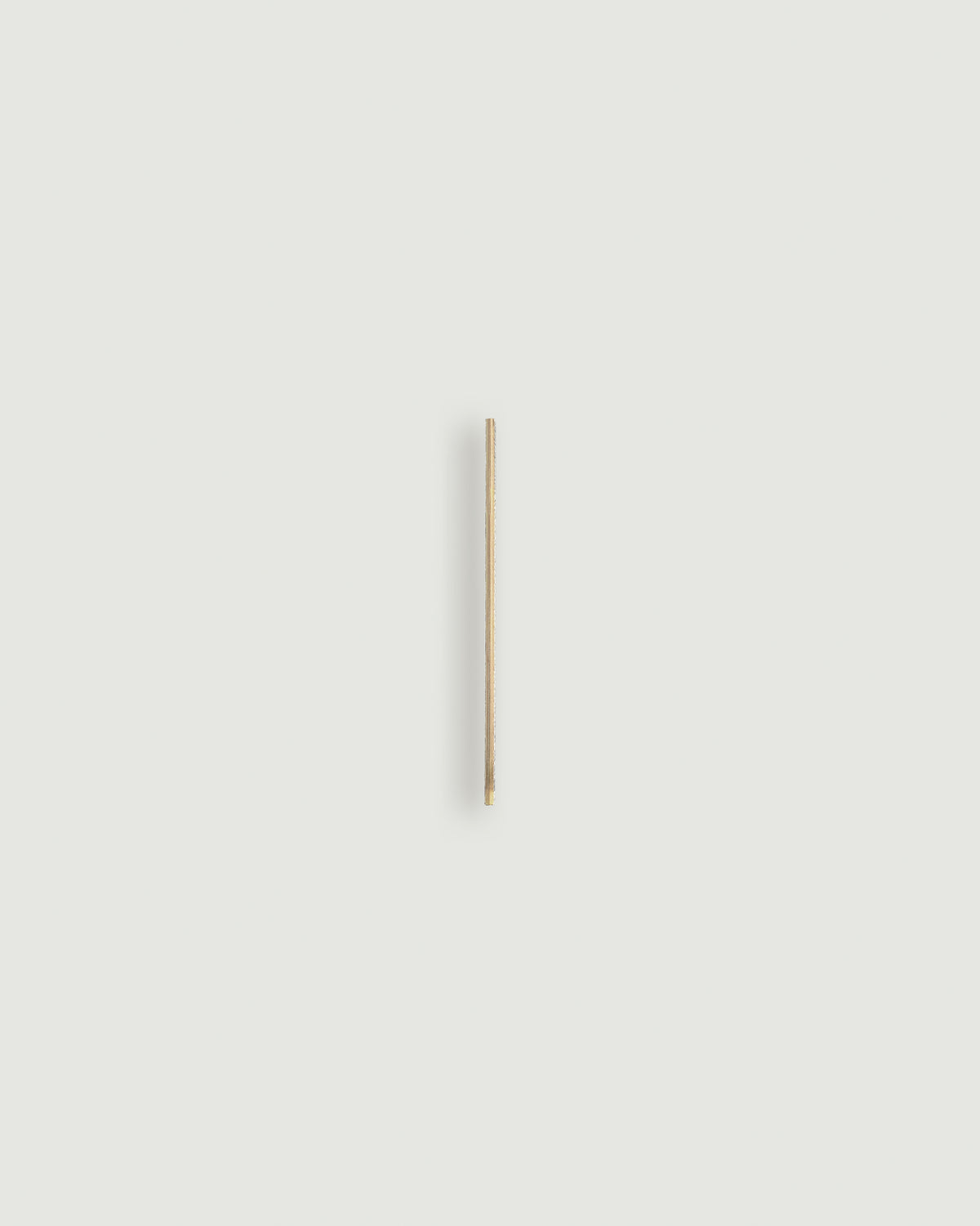 Raw brass house number one