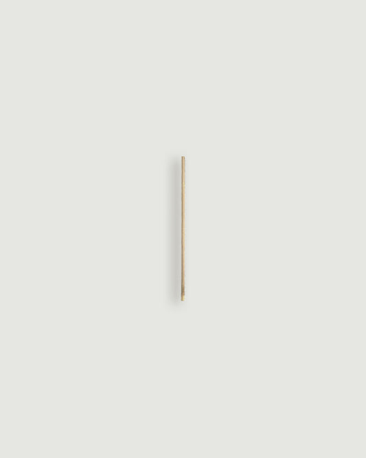 Raw brass house number one