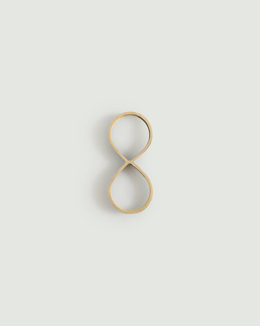 Brass house number eight