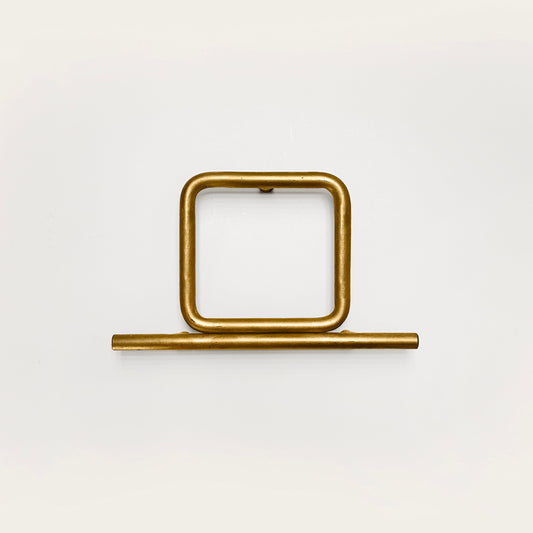 house number zero in brass