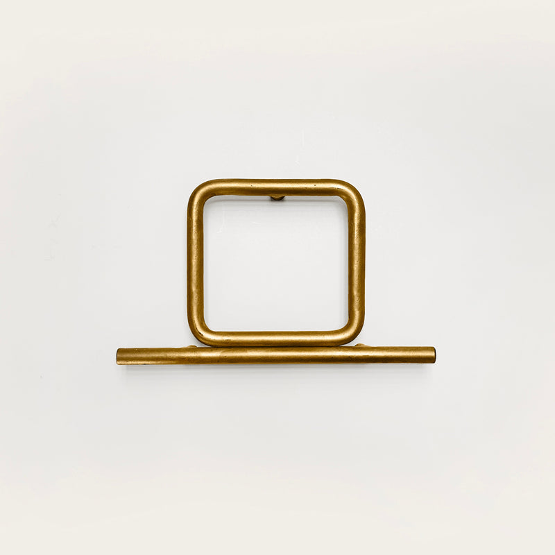 house number zero in brass