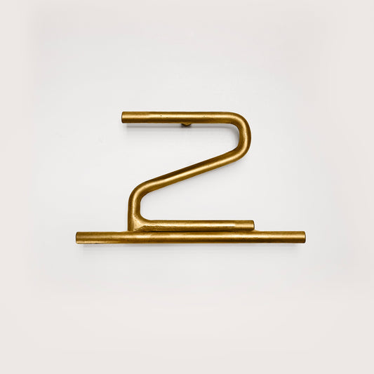 house number two in brass