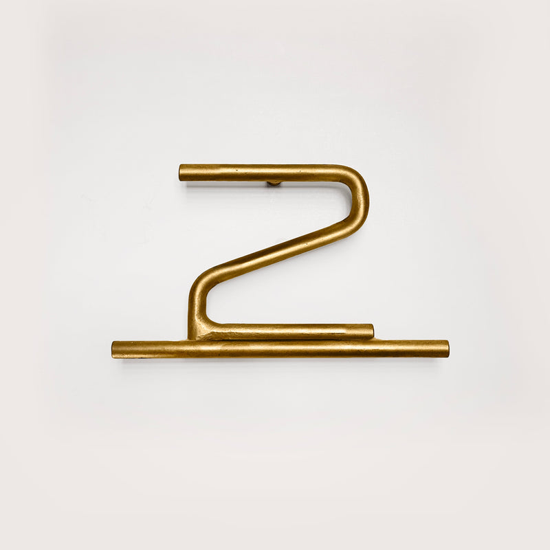 house number two in brass