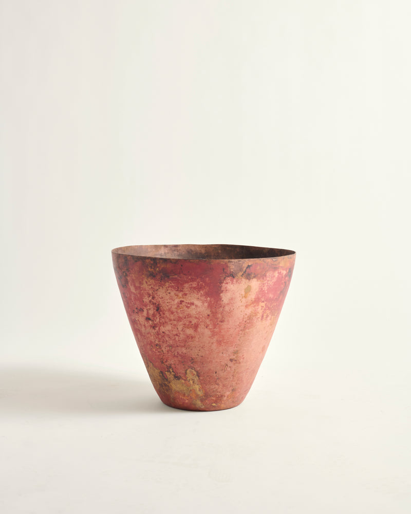 copper planter for garden