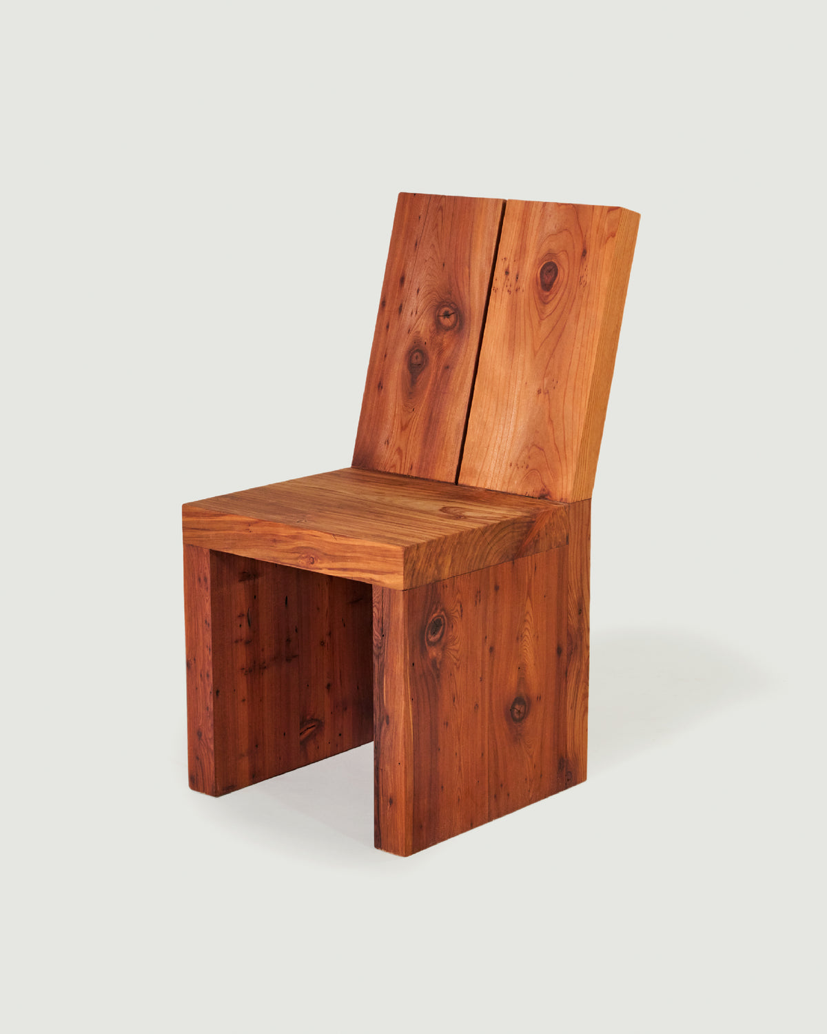 image of single wooden chair