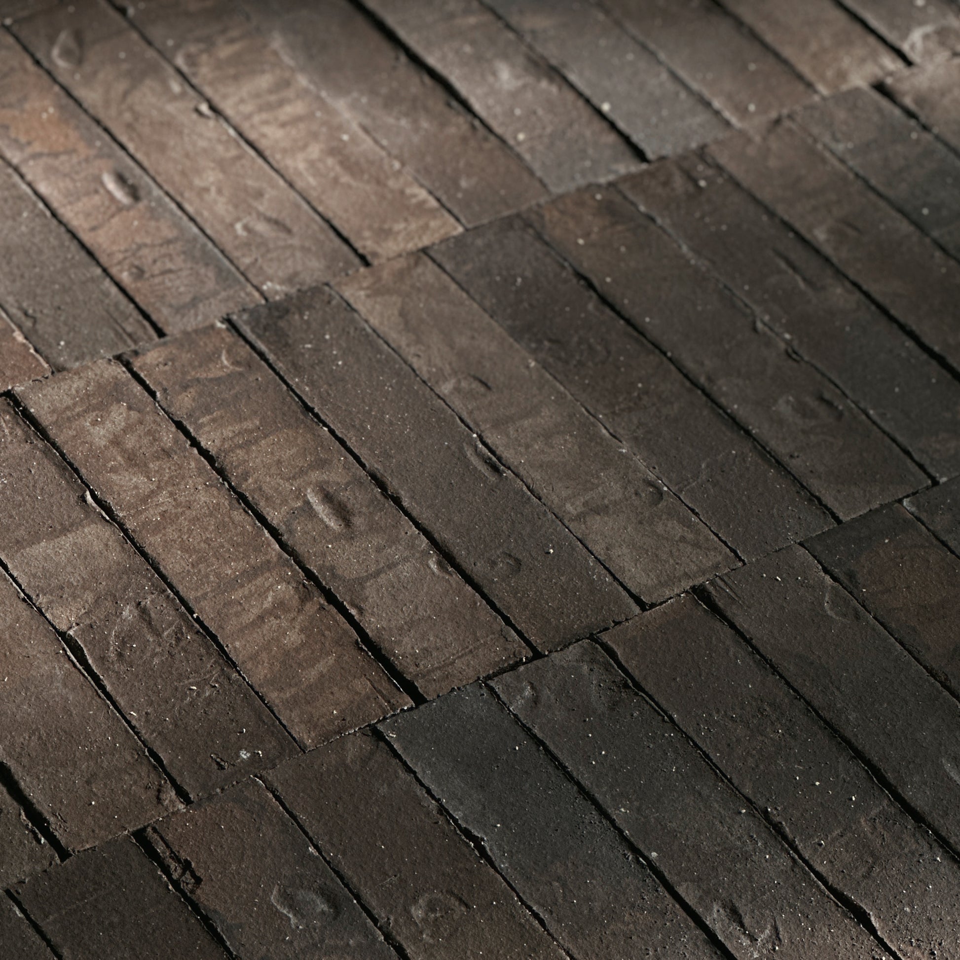 Dark tiles installed 