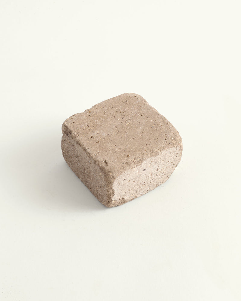 Ash cobble paver on a white background