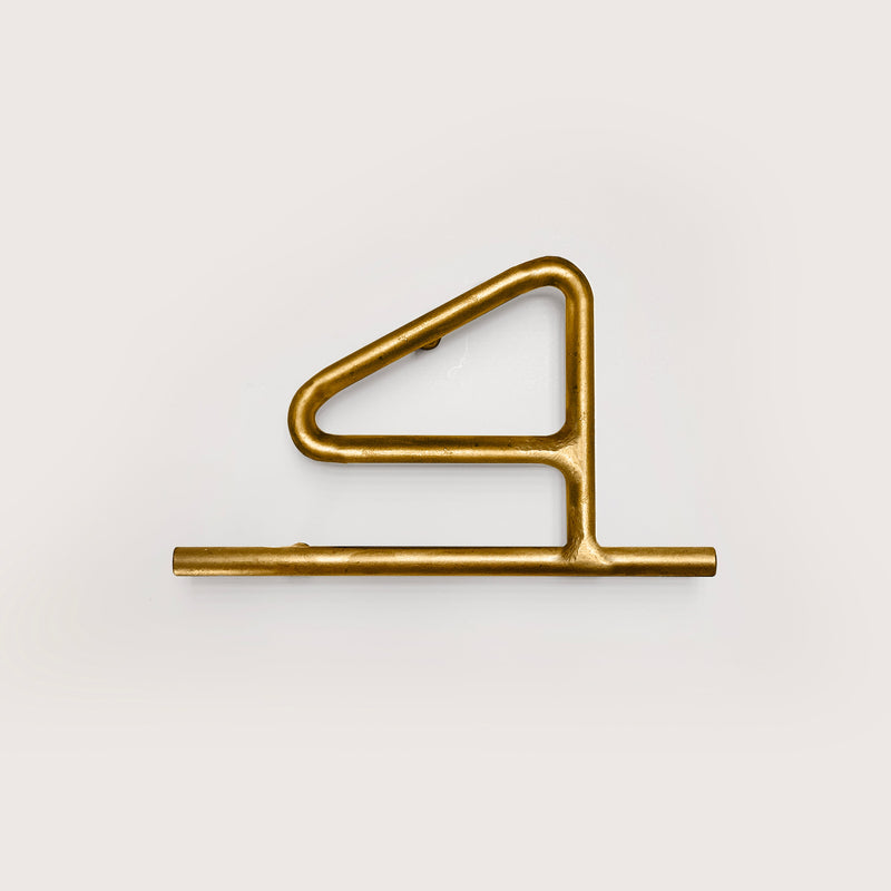 house number four in brass